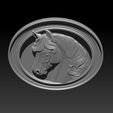 012.jpg Horse head relief model for cnc router and 3D printing