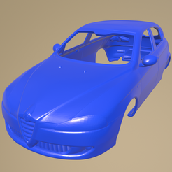b28_013.png STL file Alfa Romeo 147 5-door 2009 PRINTABLE CAR BODY・Model to download and 3D print
