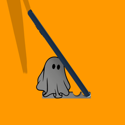 Soporte-fantasma_1.png Souvenir Fanstama Portacelular SoporteCelular apoya Teléfono / ghost phone holder / ghost phone holder / ghost cellphone support halloween 2023