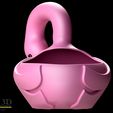 TRASERA.jpg Cute flamingo pot