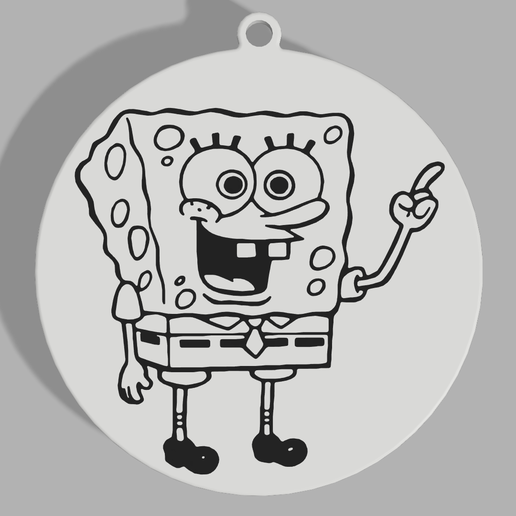 🎄 SpongeBob SquarePants SpongeBob Christmas Ornament・ STL