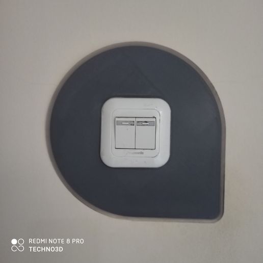 Light Switch Frame - Wall Protection - 3D model önizlemesi
