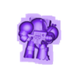 PsychoWarrior_Gun_B_supported.stl Space King - Psycho Warriors 6 Pack