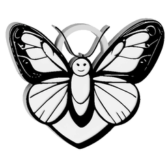 cute-butterfly-5.png Archivo STL Llavero Mariposa con Encanto・Plan de impresora 3D para descargar