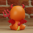 CharmanderDevil04.png Charmander Chibi Halloween Devil Pokemon