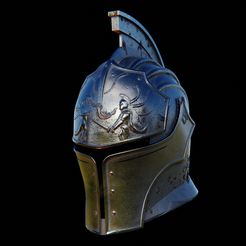 untitled14.jpg STL file Faraam Knight Helmet from Dark Souls・3D print model to download, Necrosster