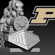 Untitled-1.png Purdue Boilermakers football mascot statue destop - 3d Print