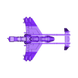 Epic_Vulture_w_Missile_Pod.stl 1/4" VTOL Gunship for Human Armies