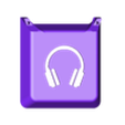 HeadphoneStand_A_Logo.stl Headphone Stand, Optional Logo, Customizable