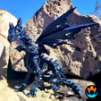 10.png Wraithwing Dragon, Halloween Skeleton Dragon, Flexible Print in Place, Cinderwing3D