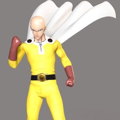 1.jpg 3D file One Punch Man - Saitima Fanart・3D printable model to download