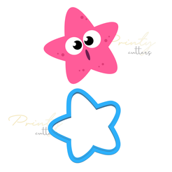 Cookie-cutter-dress-17.png Baby shark cookie cutter | Baby shark starfish | Baby shark | Cartoon cookie cutter | Cookie cutter | Cookie cutters | Starfish cookiecutter | Star cookie cutter