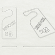 Knock-3-times-sign.png Door sign Knock x3