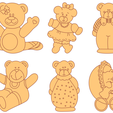 2020-04-25-1.png Laser Cut Vector Pack - 45 Children's Bears Figures