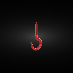 Без-названия-13-render-1.png STL file Threaded hook・Template to download and 3D print