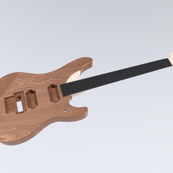 n4_render_1.png Fichier STL Washburn N4 Nuno Bettencourt Signature radius 12" pour CNC・Objet pour impression 3D à télécharger