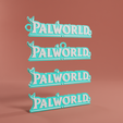 2.png Palworld logo & keychain - STL & 3mf multicolor