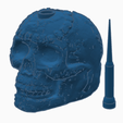 Skull-side.png Clipper Skull Lighter Case