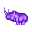 baby rhino miniature obj.obj Beautiful stylized Rhino Rascal miniature
