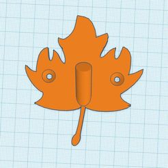 mapleleafhook.jpg Fichier STL Crochet feuille d'érable・Plan pour impression 3D à télécharger