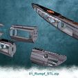01_Rumpf_STL.jpg Board game model submarine TYPE VIIC