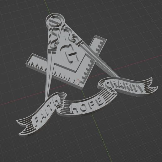 fhc-backed.jpg Freemason Masonic Faith Hope Charity Logo Emblem