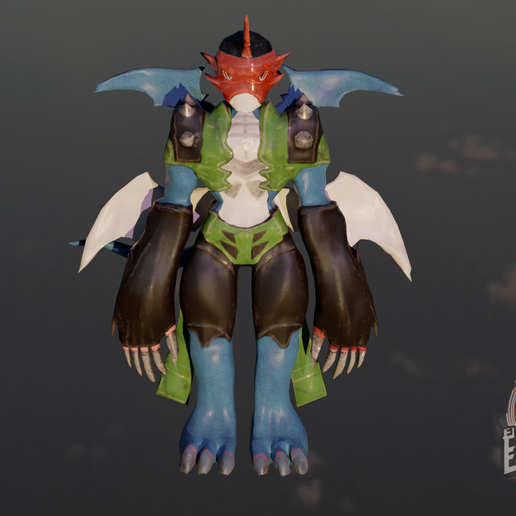 Archivo STL Digimon - Paildramon Ledramon 🐉 ・Plan de impresora 3D para ...