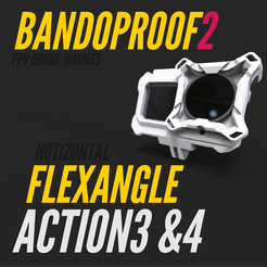 Bandproof2_Action3-4_GoPro9-12_FA-03.png BANDOPROOF 2 // FLEX ANGLE // HORIZONTAL CAM MOUNT // ACTION3-4