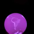 3.jpeg Modelo del planeta Tierra. Earth stl model. Earth lamp.