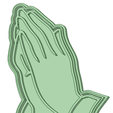 Manos_e.png Hands cookie cutter religion