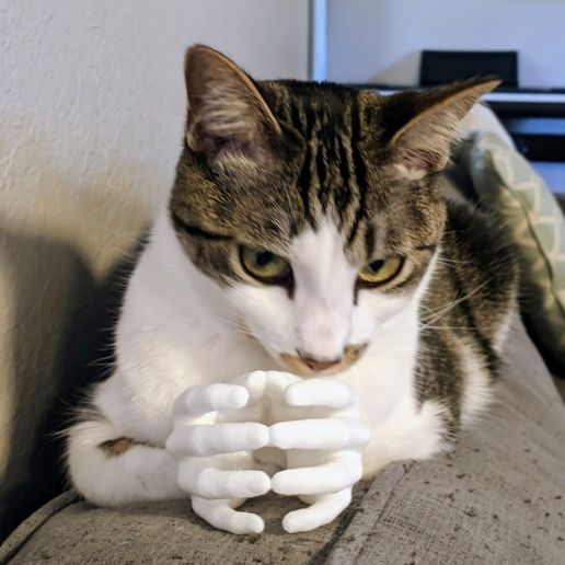 🤲 Manos de gatito・Archivo STL Gratis para Impresión 3D・Cults