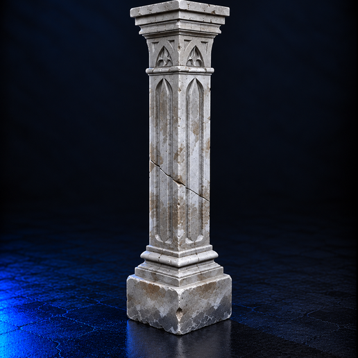 Columna Gótica Cuadrada