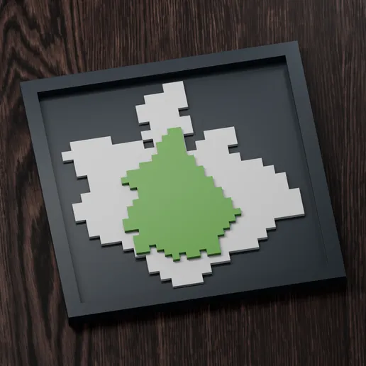 Wormadam Line - Pokemon Silhouette Frame | Box sprite | STL