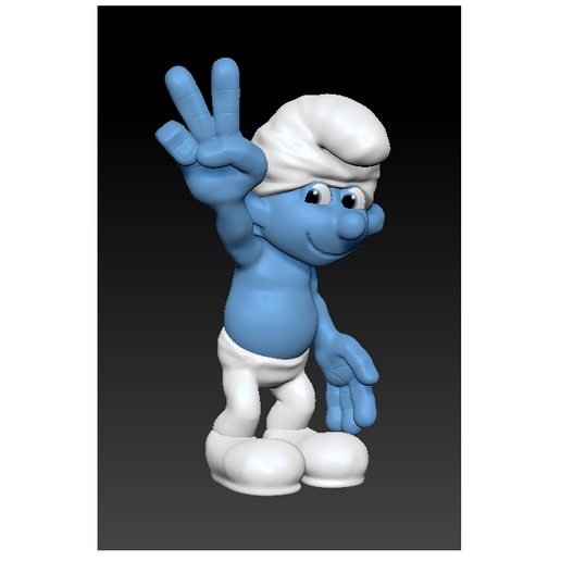 Smurf Tontin Clumsy Smurf 3D model