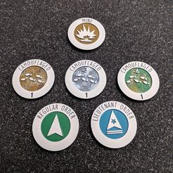3D printing Tokens Infinity CODE ONE • made with Elegoo Mars3・Cults
