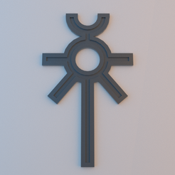 Necron_ankh.png Download free STL file Necron Ankh of the Triarch • 3D printing design, alphaflight83