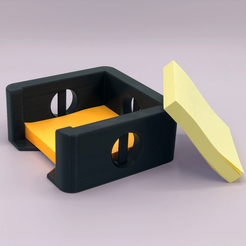 IMG_2837_1.0_big_Violet.png Download STL file Sticky Note Holder „Tunnels“ • Template to 3D print, Andreas-Siegfried