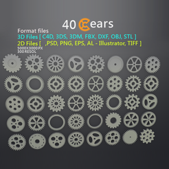 02.png Fichier STL 40 Engrenages・Design pour impression 3D à télécharger
