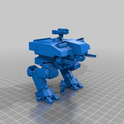 b980e9d42aef28c85f1cdc9156a68ce2.png 15mm (ish) remix of Lennart V's L5 Riesig heavy Mech from 3dwarehouse