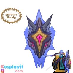 fdafda.jpg Battle Academia Leona Shield 3D Model Digital File - League of Legends Cosplay - Leona Cosplay - 3D Printing- 3D Print - LOL Cosplay
