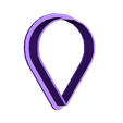 teardrop3.5cm.stl Cookie cutter set - Teardrop shape
