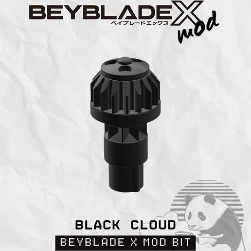 Beyblade X Bit Mod Black Cloud (BC)