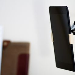 IMG_6689_display_large.jpg Free STL file IKEA TERTIAL lamp Nexus 7 (2013) mount・Design to download and 3D print