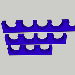 elec1.png Free STL file Electrical sheath holder 3 4 or 5 sheaths 20 mm・3D printer design to download