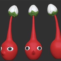 28da25305b1d5c01f659bb62ac37b817.png Файл STL Красный Pikmin Легкая печать・Шаблон для 3D-печати для загрузки