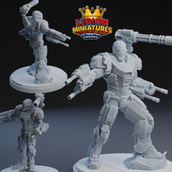 Diseño-sin-título-118.png STL file Marvel crisis protocol warmachine presupported included・3D printable model to download, LegionMiniatures