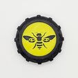 2.jpg Busy Bee Maker Coin Key Ring (Single Extruder Print)