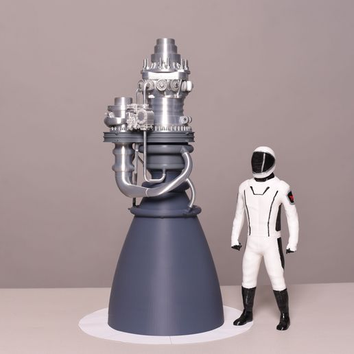 3D printed SpaceX Raptor 3 engine・Cults