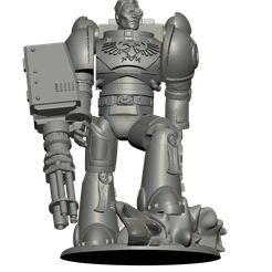nuevomarine-2.png OBJ file Space marine with bolter and assault cannon.・3D print object to download, jorgeps4
