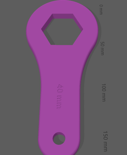 LLave hexagonal de 40 y 44 mm para tapa de Horquilla / 40 and 44  mm hex wrench for motorcycle fork